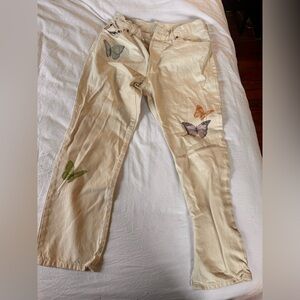 levi's 501 original butterfly print jeans